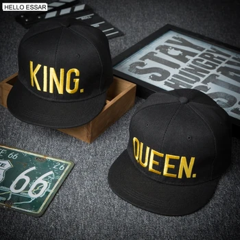 Užsienio prekybos įveikė vyrų kepurę pavasario karalius ir karalienė siuvinėjimo porą hip-hop butas palei skrybėlės C1071