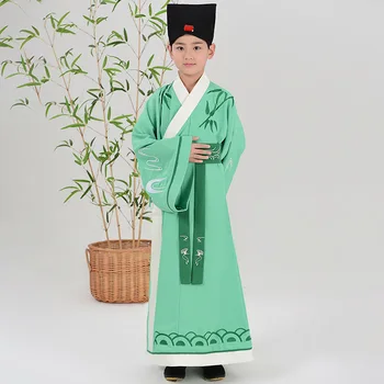 Vaikai Tradicinis Kostiumas Berniukui Hanfu Drabužius, Drabužius Vaikams Tang Dinastija Senovės Kinų Liaudies Šokių Kostiumai Apranga