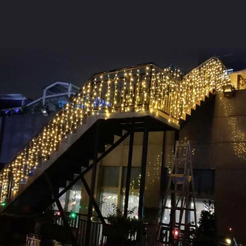 Varveklis Šviesos Užuolaidos 6m*1m LED String Kalėdų Dekoravimas Vestuvių Apšvietimas Lauko Apšvietimas Gatvės, Patalpų Girliandą Langą
