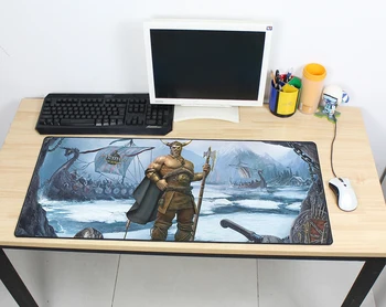 Vikingų Karo Klanai kilimėlis 900x400mm žaidimų pelės mygtukai didelis gamer kilimėlis Helovinas kompiuterio stalas padmouse Mados didelės žaisti kilimėliai