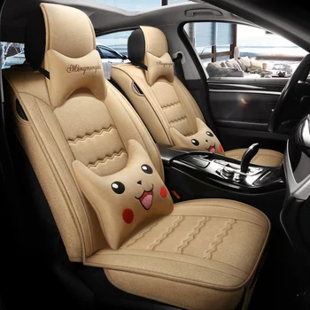 Visiška linų pluošto automobilių sėdynės padengti automobilių sėdynės apima Hyundai avante solaris veloster i30 