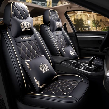 Visiška PU Oda automobilių sėdynės padengti linų pluošto auto sėdynės apima Honda civic sutarimu crv grosstour 