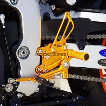 Visą CNC Aliuminio Motociklo Reguliuojamas Rearsets Galiniai Rinkiniai Koja Vinys Už SUZUKI GSXR1000 2005-2006 m.