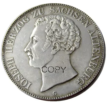 VOKIETIJOS VALSTYBIŲ. Saxe-Altenburg. Juozapas. Rinkinys(1841 1843 1847)F-G 6pcs AR 2 Thaler Sidabro Padengtą Kopijuoti Monetos