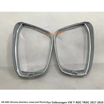 Volkswagen VW T-ROC TROC 2017 2018 2019 2020 Galinis Stiklas, galinio vaizdo Veidrodėlis, Lietaus Antakių Shield Skydelis nuo Saulės Pavėsyje, ABS Chrome