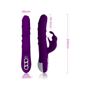 Yeain 360 Laipsnių Sukimosi Rabbit Vibratorius Moterims Sekso Žaislas Silikono G Dūrimo Vietoje Vibruojantis dildo Klitorio Stimuliatorius Massager