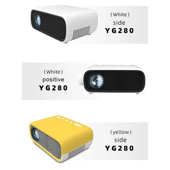 Yg280 Mini Projektorius Didelės raiškos 1080p Nešiojamų Namų Kino Filmas Live Games Led Mikro Projektorius