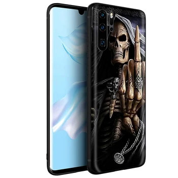 YIMAOC Grim Reaper Kaukolės Skeletas Silikono Atveju Huawei Honor 6a 7a 7c 7x 8 9 10 Lite Pro Y6 2017 2018 Ministras