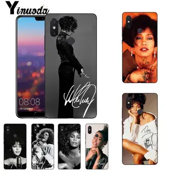 Yinuoda Seksuali Dainininkė Whitney Houston Dažytos Telefoną Atveju Xiaomi Mi 6 Mix2 Mix2S Note3 8 8SE Redmi 5 5Plus Note4 4X Note5