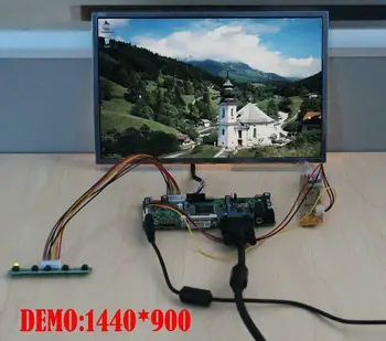 Yqwsyxl Kontrolės Valdyba Stebėti Rinkinys B154EW08 V0 HW8A HDMI + DVI + VGA LCD LED ekrano Valdiklio plokštės Tvarkyklės
