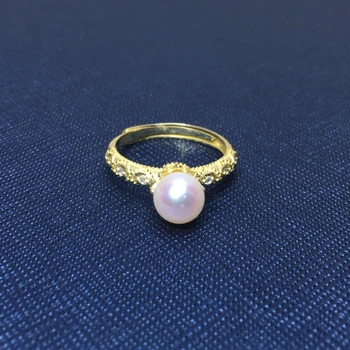 ZHBORUINI Mados Perlų Žiedas 925 Sterlingas Sidabro Papuošalai Moterims Žiedai Puikus Turas Natūralių Gėlavandenių Perlų Papuošalai Dovana