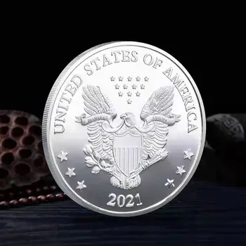 Į 46-oji Jungtinių valstijų Prezidentas Joe Bidenas Aukso, Sidabro Proginės Monetos Replika Cosplay Rekvizitai Priedai