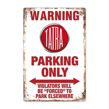 Įspėjimas Tatrų automobilių Stovėjimo aikštelė-Tik Tin Pasirašyti Derliaus Garažas Alavo Pasirašyti Auto Automobilis, Motociklas, Sunkvežimis ženklas