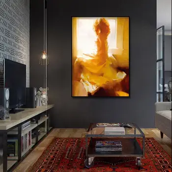 Šiaurės Apdailos Abstraktaus grožio Moteris, akvarelė, Drobė meno, Plakato ir Spausdinimo Drobės Tapybos Dekoro Nuotraukos Kambarį