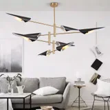 Šiaurės Aukso Paukščių Narvas pakabukas šviesos Gyvenamasis kambarys Miegamasis origami paukštis šviesa Virtuvėje Kabo lempa Valgomasis Popierius Namas Įrenginiai