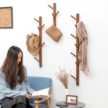 Šiaurės kūrybos filialas kailis rūbams Namų paprastos drabužių kabyklos kambarį miegamojo sienos kablys kambario dekoro bambuko baldai