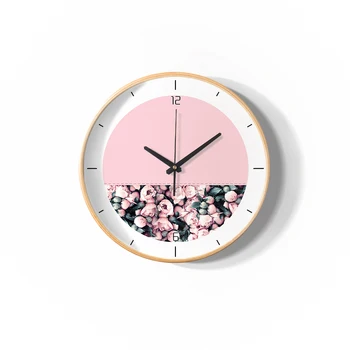Šiaurės Modernus Sieninis Laikrodis Medienos Silent Minimalistinio Naujovė Kvarco Sieniniai Laikrodžiai Meno Kambarį Reloj Freskos Namų Puošybai AB50WC