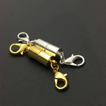 Šviesiai Geltonos Aukso Spalvos, Cilindro Metalo Dvigubai Omaras Mygtuką Key Chain Dovanų Žavesio Papuošalai