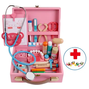 Žaislai Juokinga žaisti Realiame Gyvenime Cosplay Gydytojas žaidimas Nešiojamų Medicina Lauke Apsimesti, Gydytojas Žaisti Medinis žaislas Vaikas