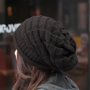 žiemos prarasti black hat moterų žiemos moterų vilnos skrybėlę megzti skrybėlę žiemos apvalios veido korėjos mados rudenį skrybėlės moterims 2020 m.