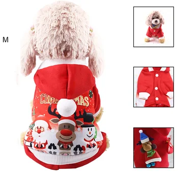 Žiemą, Rudenį Kalėdų Šunų Drabužius Raudonas Kailis Drabužių Santa Modelis Kostiumas Šunelis Kalėdų Drabužius Mielas Šuniukas Aprangą Šuo