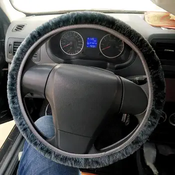 Žiemą Šiltas, Minkštas Pliušinis Automobilio Vairo Padengti Nerijos Auto Pliušinis Vairas Vairas Padengti Golf 4 Bmw E46 Passat