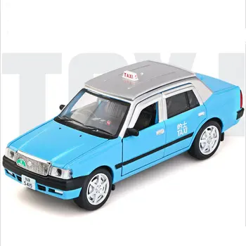 1:32 Didelio Dydžio vaikiškas Žaislas Automobilio Modelį & Žaislai CarSimulation Honkongo Taksi Lydinio Traukti Atgal, Automobilių Surinkimo Dovana