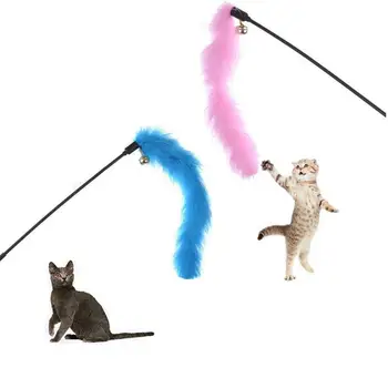 1/5vnt Cat Stick Interaktyvus Plunksnų Žaislas Turkija Plunksnos Erzinti Cat Stick Premium naminių Gyvūnėlių Interaktyvus Žaislas Namų Augintinio Mokymo Reikmenys