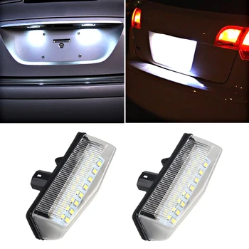 1 pora /2vnt 12V Automobilio LED Licencijos numerio apšvietimo Lemputės Lemputė Balta 6500k Klaidų Toyota Prius 