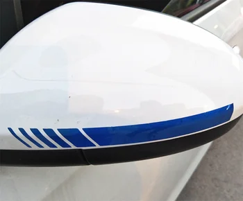 1 pora automobilio galinio vaizdo veidrodėliai, Šoninės juostele lipdukas auto optikos už Tesla 