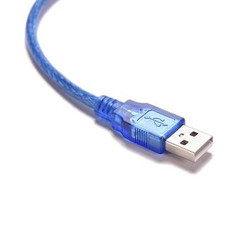 1 Vnt. Mėlyna 30CM 5Ft USB 2.0 USB Print Kabelis A Male B Male Spausdintuvo Laidas Laidas Laidas