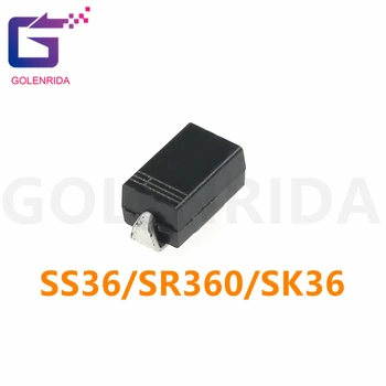 100VNT SS36 30 V 60A SMD SR360 PADARYTI-214AB diodų SMA SK36
