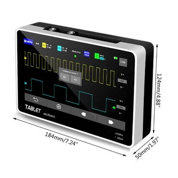 1013D Dual Channel 100M Pralaidumo 1GS ėminių Ėmimo dažnis Skaitmeninis Tabletė Oscilloscope
