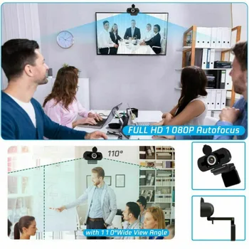1080P Full HD USB Kamera, PC Desktop Laptop IP Web Kamera Su Mikrofonu Vartotojų vaizdo Kameros 2020*
