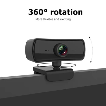 1080P HD USB Kamera, Vaizdo Konferencijos, tiesioginė Transliacija Web Kamera su Mikrofonu Plačiaekranis Video Darbas Namų Reikmenys