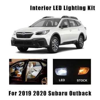 10vnt Balta Canbus LED Žemėlapis Dome Kamieno Šviesos Interjero Rinkinys 2019 2020 Subaru Impreza Skaitymo Stogo Lempos Automobilių Reikmenys