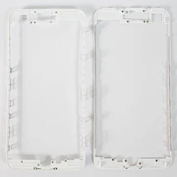 10vnt iPhone 6 6s 7 8 plus aukštos kokybės karšto klijai Priekinį Bezel LCD Viduryje sienelėmis Pakeitimo Juoda Balta