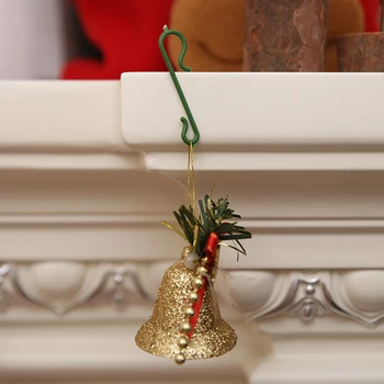 10vnt Kalėdų Vainikas Kabliukai Menkniekis Ornamentu Kalėdų Medžio Apdaila Pakabučiai Kalėdų Senelio Lėlės Kabinti Kabliukai Namų Dekoro