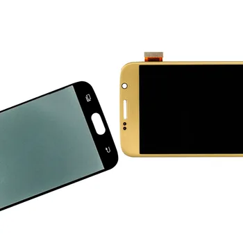 10vnt OLED LCD SAMSUNG Galaxy S6 G920 SM-G920F G920F G920FD LCD Ekranas Jutiklinis Ekranas skaitmeninis keitiklis Asamblėjos Pakeitimo Dalis