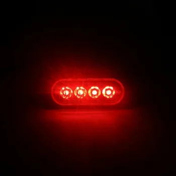 12V - 24V 4 LED Strobe Įspėjamoji Lemputė Mirksi Lightbar Sunkvežimis Automobilio Strobe Šviesos Perspėjimas Lengvųjų Automobilių Stilius