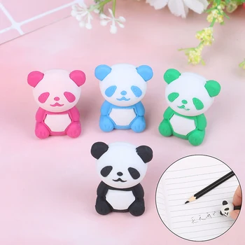 1Pc Animacinių filmų Gyvūnų Mielas Panda Gumos Trintukas Kawaii Raštinės reikmenys Studentų Piešimo Dizaino Korekcijos Mokyklos raštinės Reikmenys