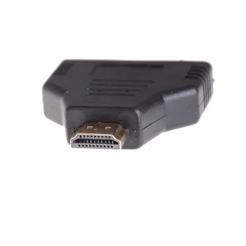 1pc Nešiojamų 1080P HDMI Vyrų ir 2 Moterys 1 2 Iš Skirstytuvo Adapteris Raštas Didelės Spartos 1x2 HDMI Splitter Skaičiuoklė