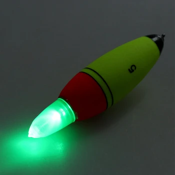 1PC Šviesos Žvejybos Plaukti LED Light Stick Naktį Putų Vamzdžių Plūduro Elektroninių Žėrintis