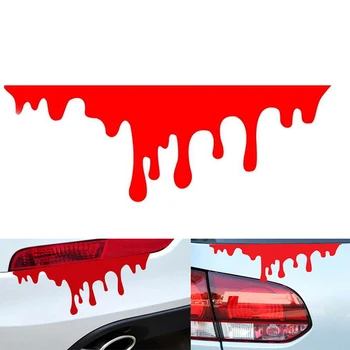 1Pcs 20CM*7CM Atspindintis Raudonųjų Kraujo Automobilių Lipdukai Žibintas Bamperis Kūno Lipdukas Automobilių Lipdukus, klijuojamas Lipdukas