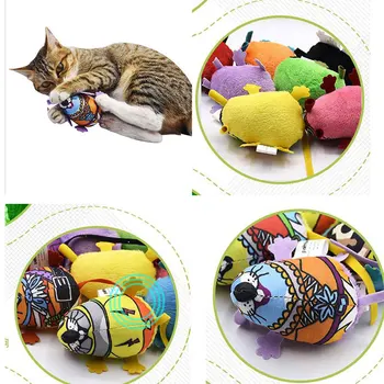 1Pcs Atsitiktine Spalva Naminių Kačių Žaislas Gamtos Katžolių Naminių Kačių Mėtų Spalvinga Žiurkės Pliušinis Pelės Žaislas