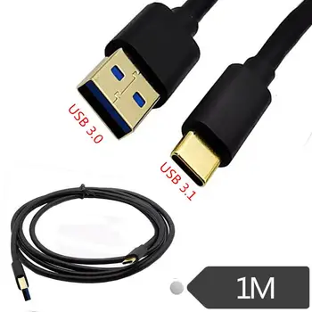 1pcs USB 3.0 3.1 C Tipo Kabelis Greito Įkrovimo Duomenų Įkroviklio Laidą 