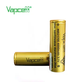 1pcs VAPCELL INR21700 21700 baterija 4000mAh įkrovimo baterija (akumuliatorius ličio baterija 30A Atnaujinti elektros įrankis dūmų mod BATERIJA