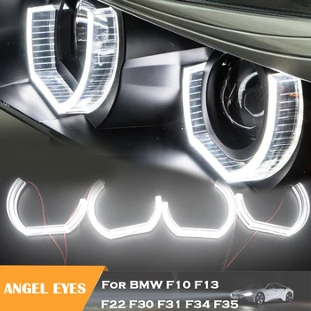 1set angel eyes halo žiedai BMW F10 F13 F22 F30 F31 F34 F35 priekinis žibintas DRL NE klaida, auto priedai