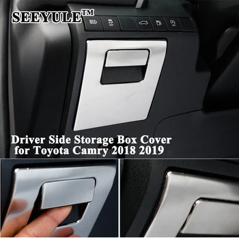 1set SEEYULE Automobilių Meistras Vairuotojo Pusėje Saugojimo Dėžutės Viršelio Dekoro Lipduko Optikos Reikmenys Toyota Camry 2018 2019 2020