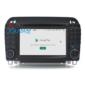 2 DIN automobilio radijo garso android stereo imtuvas-MERCEDES-BENZ S KLASE w220 cdi 1998-2005 m. GPS navigacija, automobilių HD ekranas DVD grotuvas